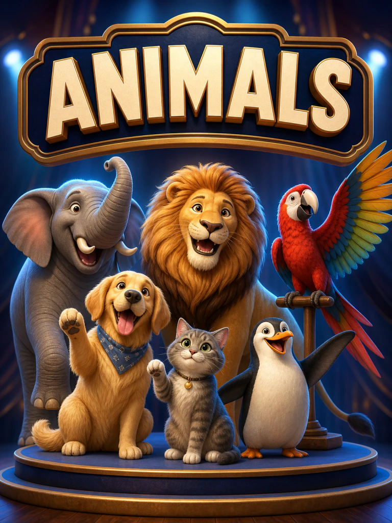 Animals deck in the Actz Charades app